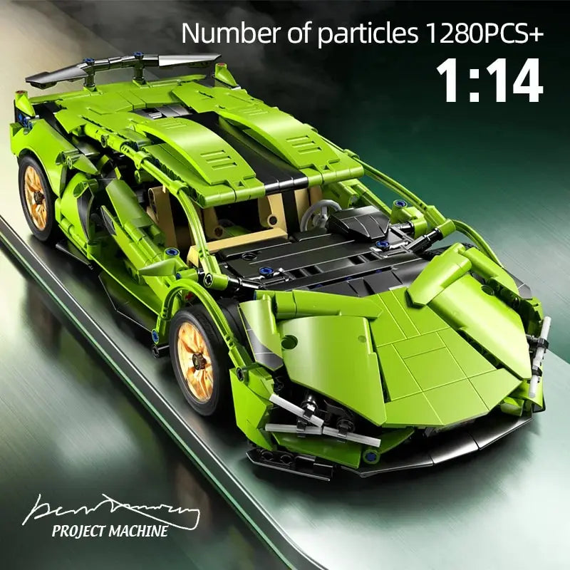 PrimeToyLink™ 1:14 Scale Supercar Building Set