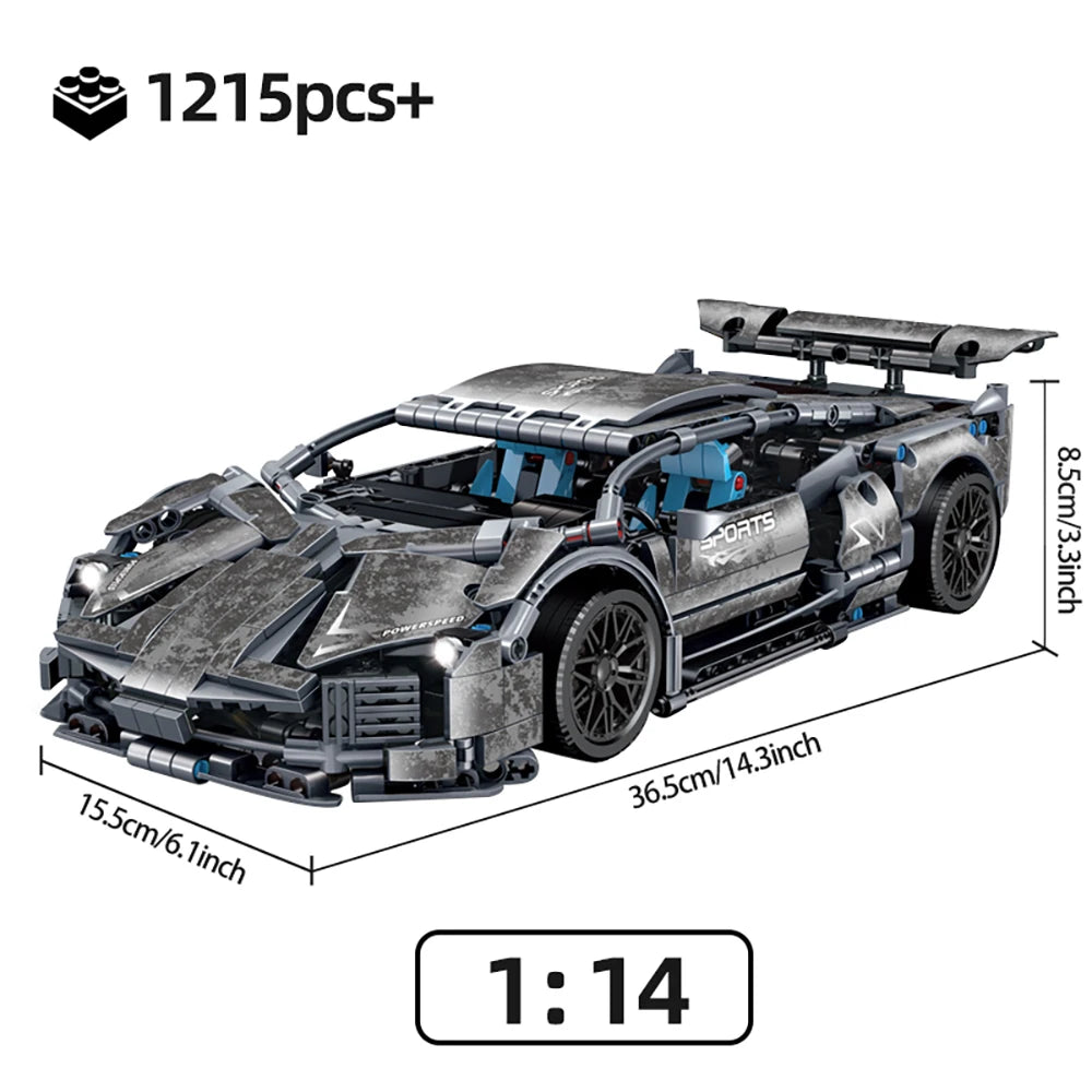 PrimeToyLink™ 1:14 Scale Supercar Building Set