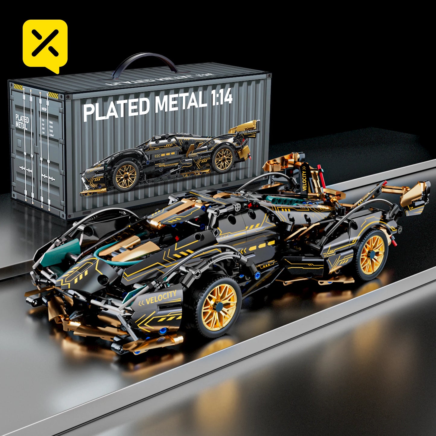 PrimeToyLink™ 1:14 Scale Supercar Building Set