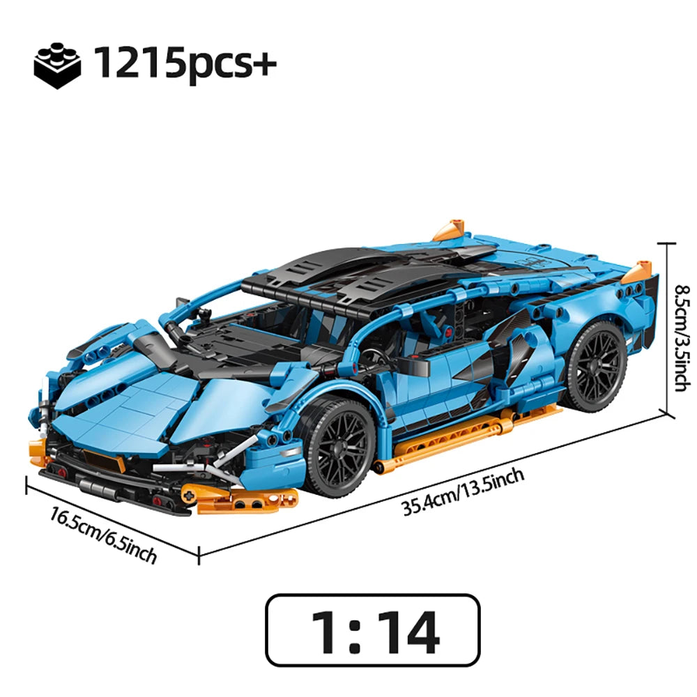 PrimeToyLink™ 1:14 Scale Supercar Building Set