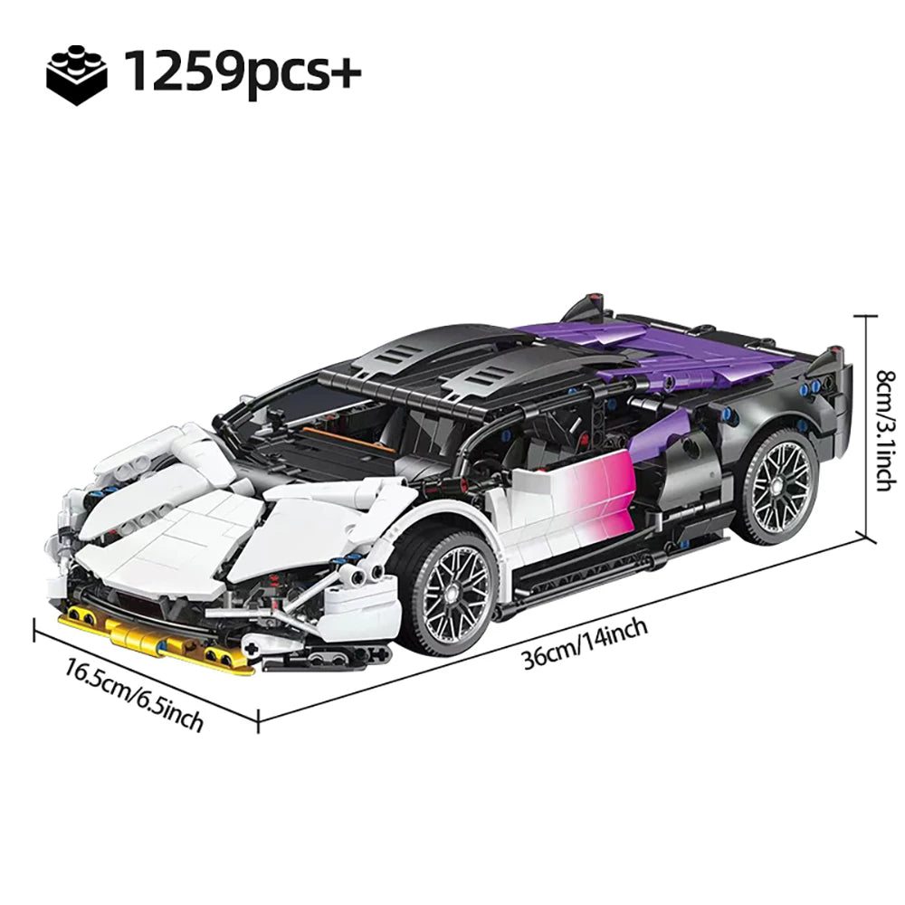 PrimeToyLink™ 1:14 Scale Supercar Building Set