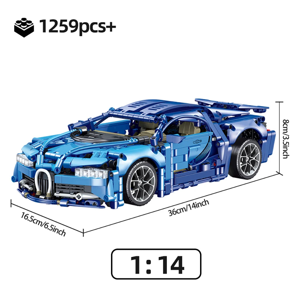 PrimeToyLink™ 1:14 Scale Supercar Building Set