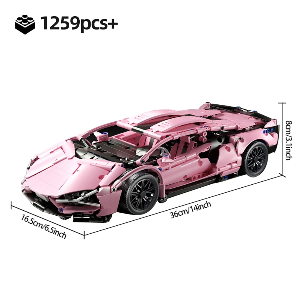 PrimeToyLink™ 1:14 Scale Supercar Building Set