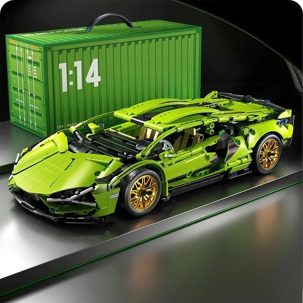 PrimeToyLink™ 1:14 Scale Supercar Building Set