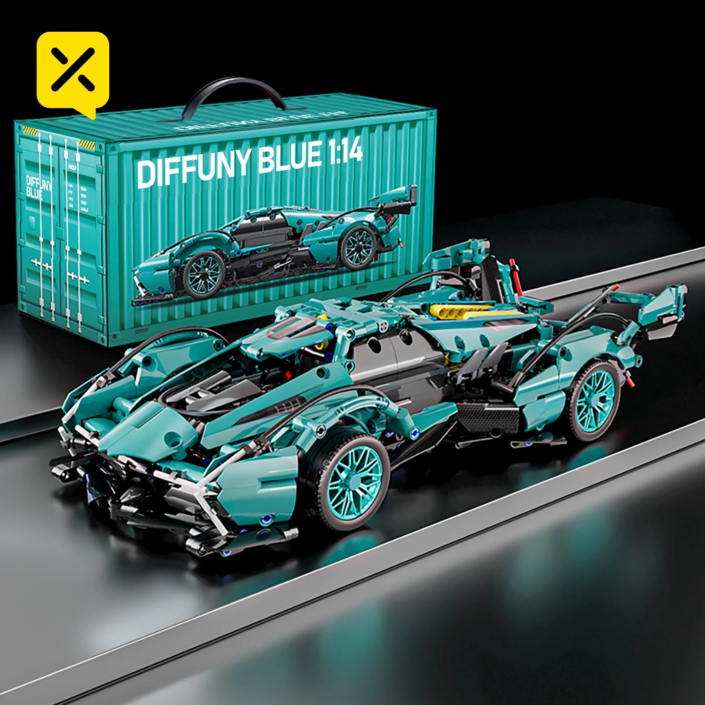 PrimeToyLink™ 1:14 Scale Supercar Building Set