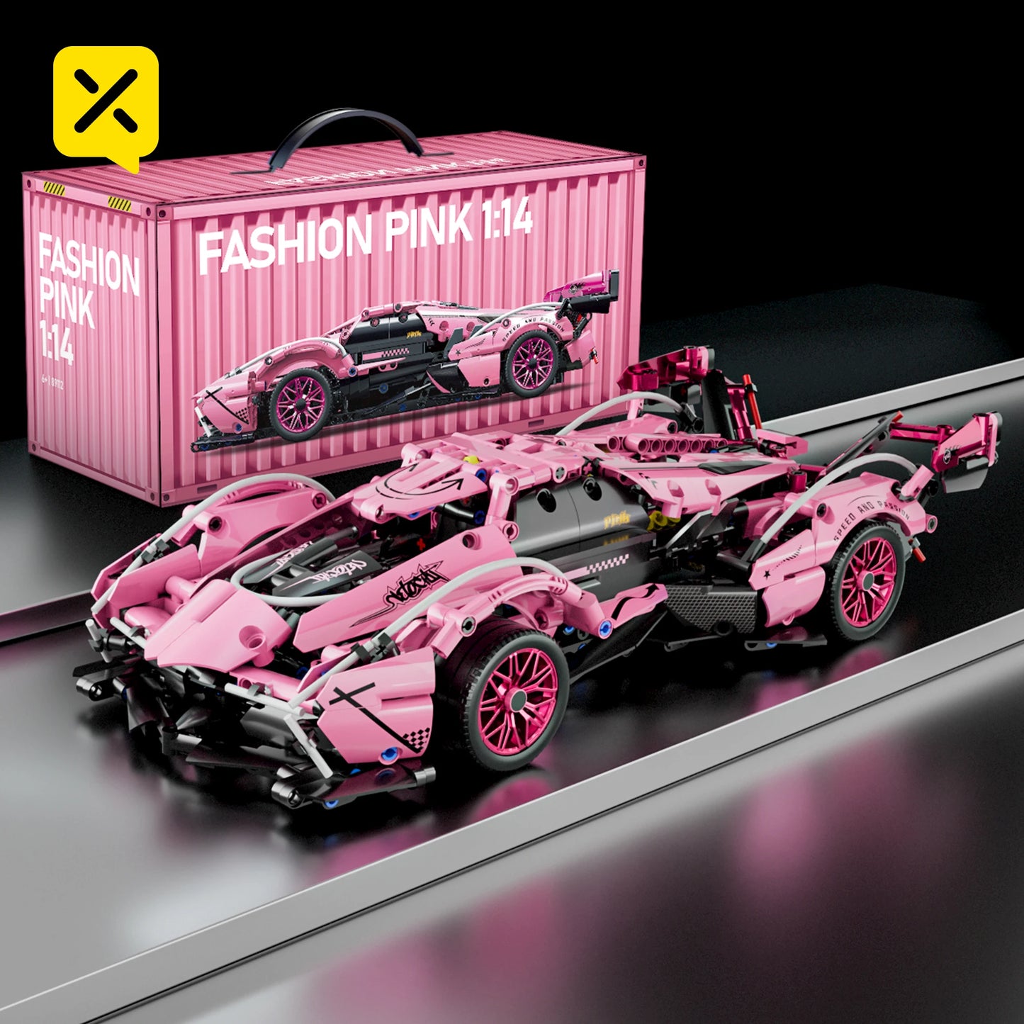 PrimeToyLink™ 1:14 Scale Supercar Building Set